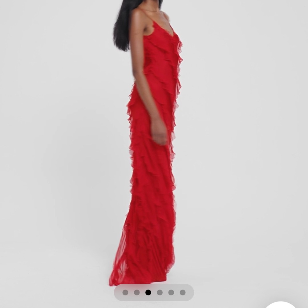 Rat & Boa Cecelia Red Maxi Dress - Size S - Picture 4 of 16